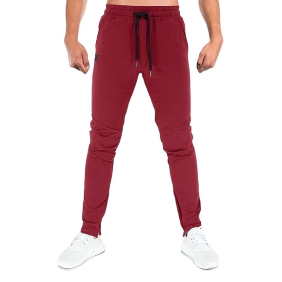 BROKIG Mens Jogger Sport Pants| Red| Large - Picture 2 of 3